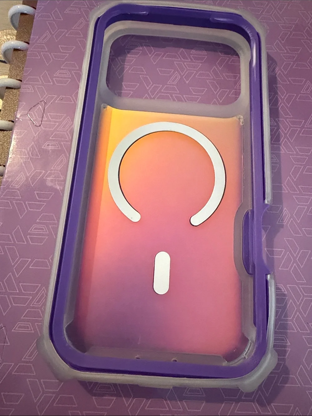 Purple iPhone MagSafe Compatible Dual-Layer Protective Case